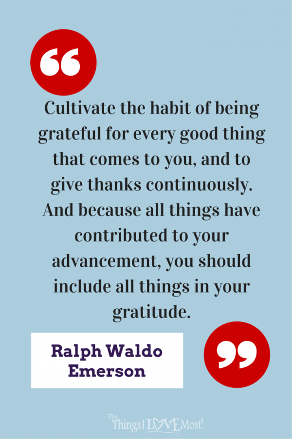 Gratitude Quote by Ralph Waldo Emerson