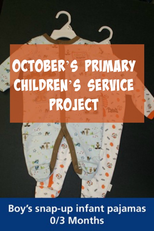 October’s Primary Children’s Service Project