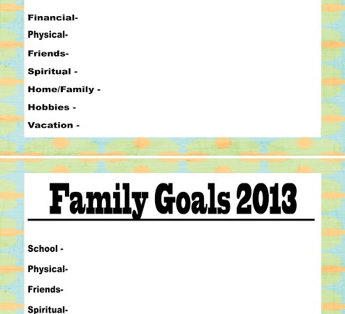 Goals for the New Year