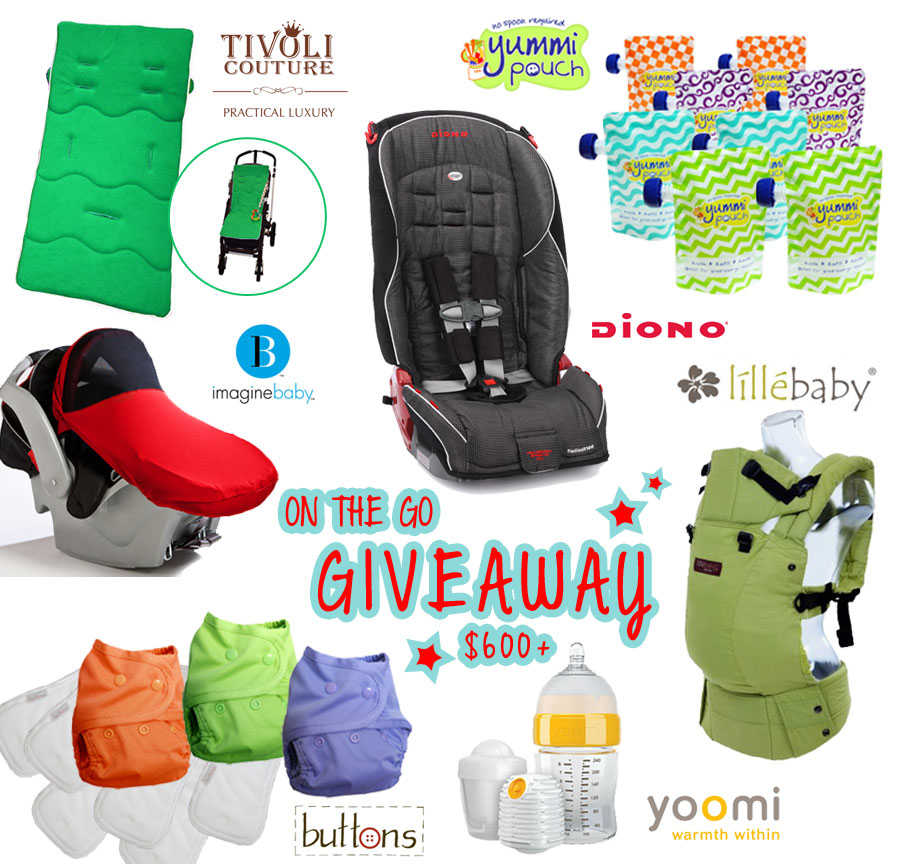 On The Go Giveaway prizes