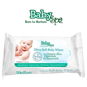 BabySpa Ultra-Soft Baby Wipes Green Scene Mom Award Winner