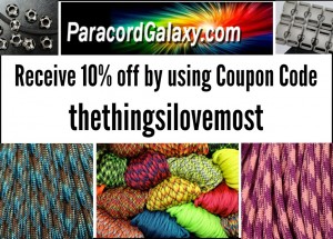 Paracord Discount using code thethingsilovemost