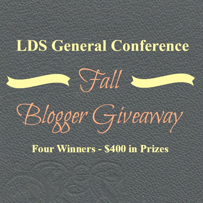 LDS General Conference Fall Blogger Giveaway Over 400 in Prizes