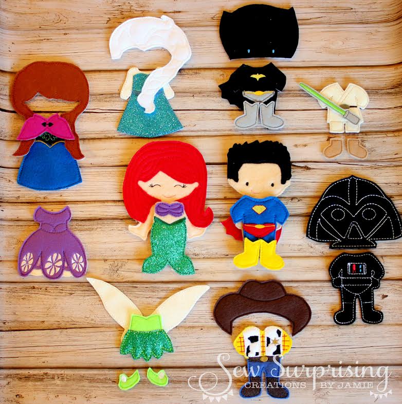 Sew Surprising Felt Paper Dolls