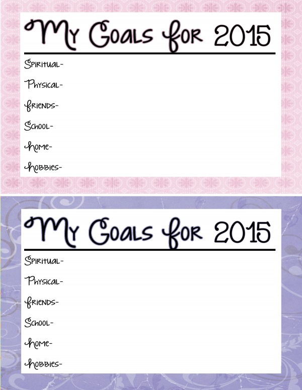 2015 Goals