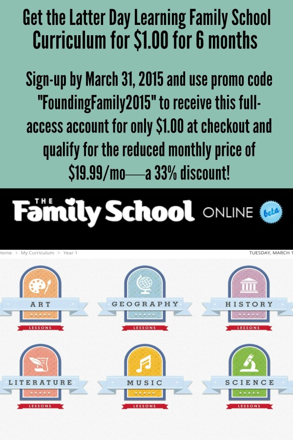 Family School $1 Subscriptions | The Things I Love Most