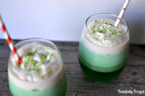 St. Patrick's Day Jello Sundae - Tastefully Frugal | The Things I Love Most