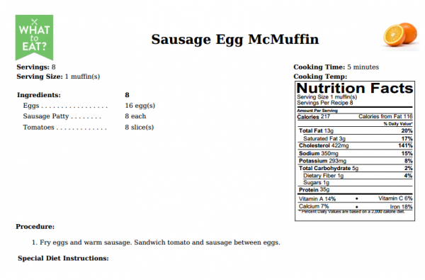 sausage recipe