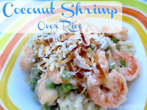 Coconut Shrimp Over Rice | The Things I Love Most