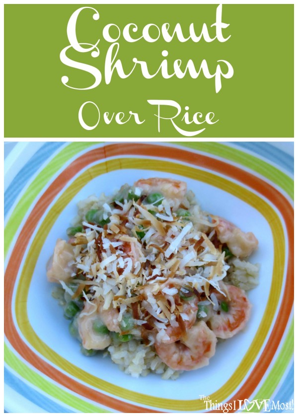 Coconut Shrimp Over Rice | The Things I Love Most