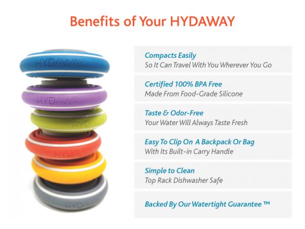 HYDAWAY Collapsable Water Bottle | S Pocket-Sized Water Bottle Fit for any adventure!