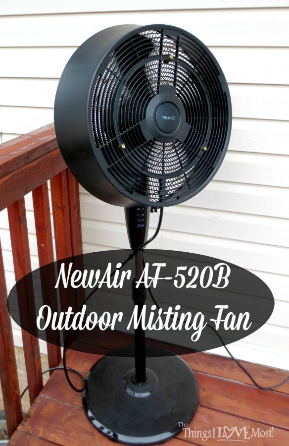 NewAir AF-520B 18-Inch Ultra Quiet Outdoor Misting Fan