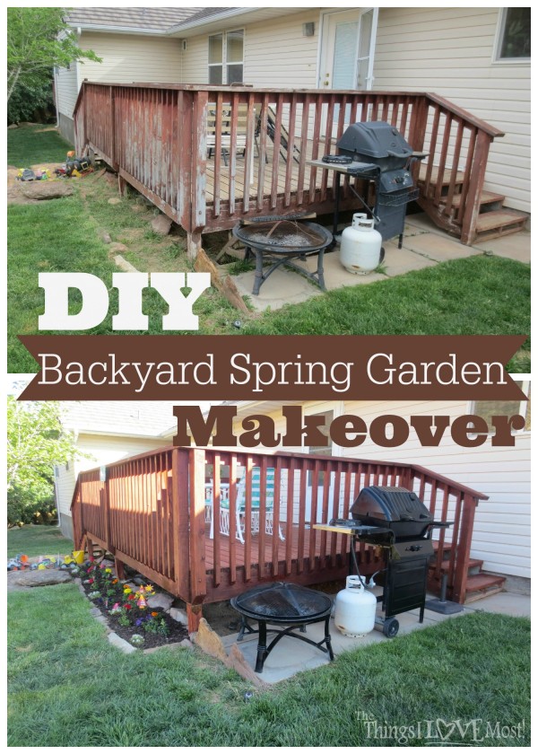 DIY Backyard Spring Garden Makeover