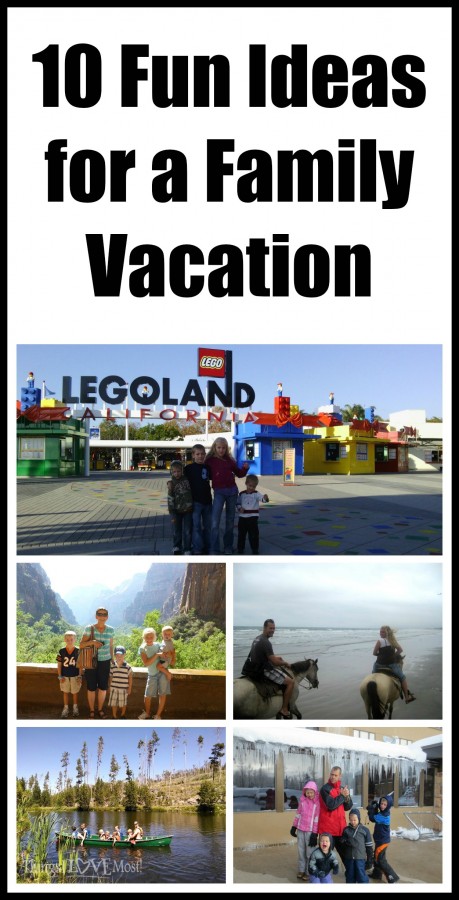 10 fun ideas for a Family Vacation