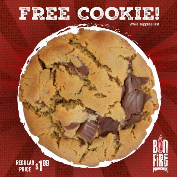 Free Bonfire Cookie and Maverik