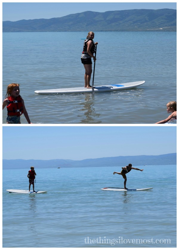 Bear Lake Family Vacation - Paddleboarding