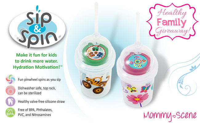 Heathy Family Giveaway - Sip & Spin - Mommy Scene