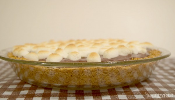 Hershey's S'mores Pudding Pie  | TheThingsILoveMost.com