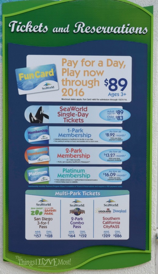 SeaWorld Prices and Deals