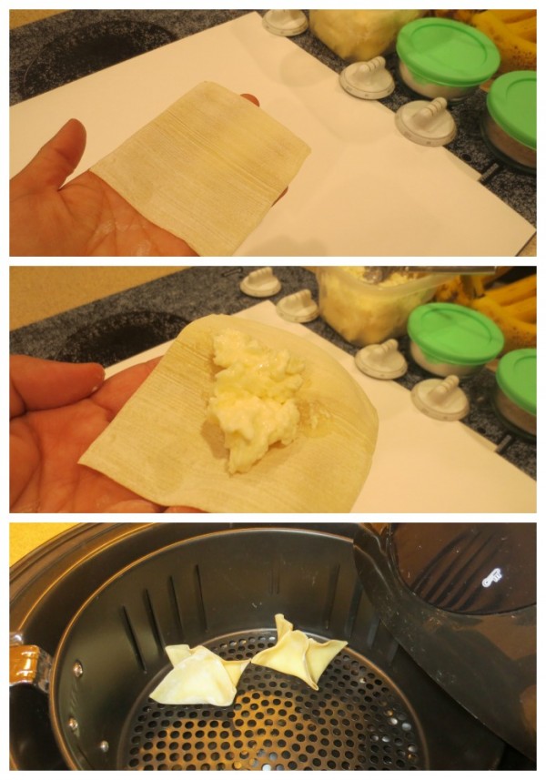 PF Changs Copycat Desserts - Banana Spring Rolls & Sweet Vanilla Cream Wontons