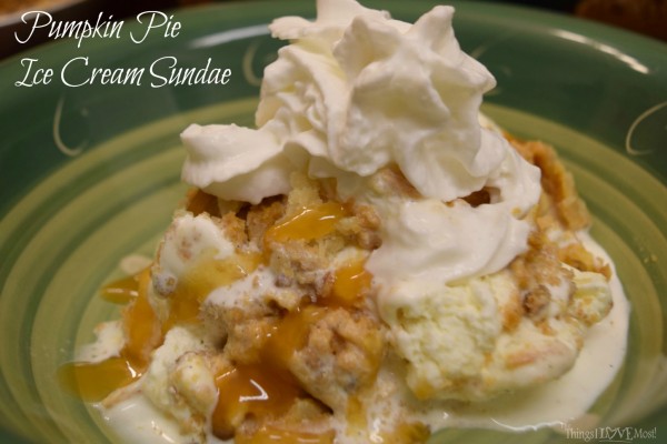 Pumpkin Pie Ice Cream Sundae