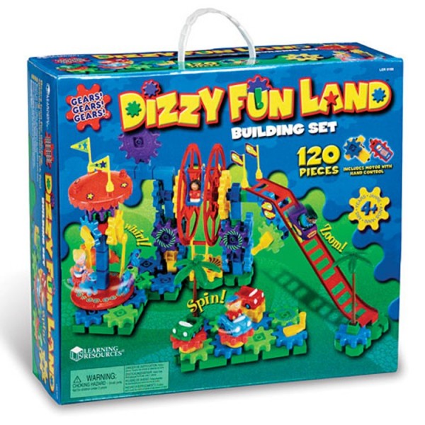 Dizzy Fun Land Motorized Gears Building Toy