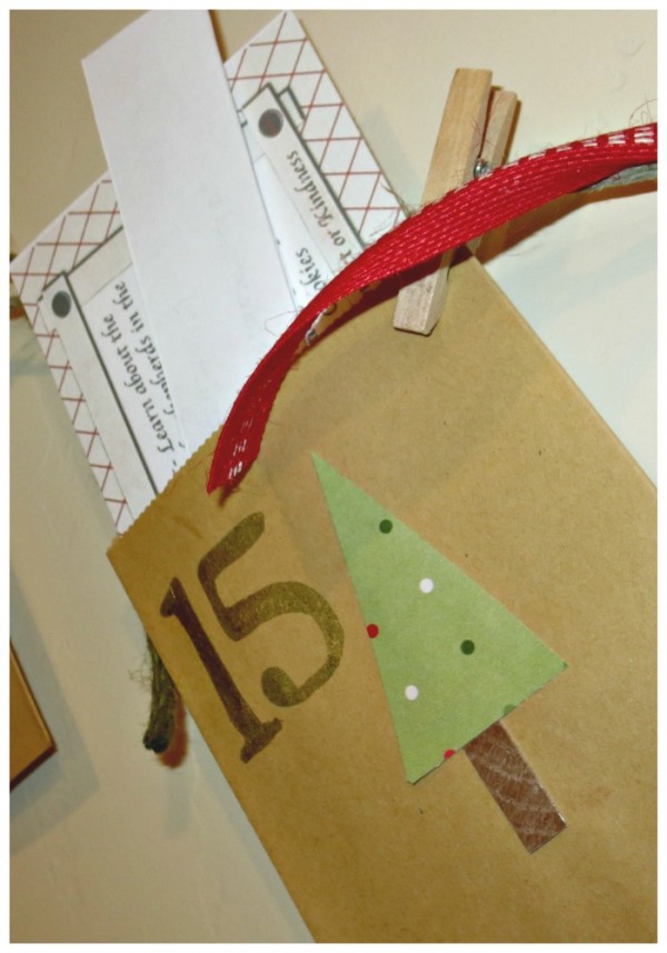 Christmas Advent Calendar Garland