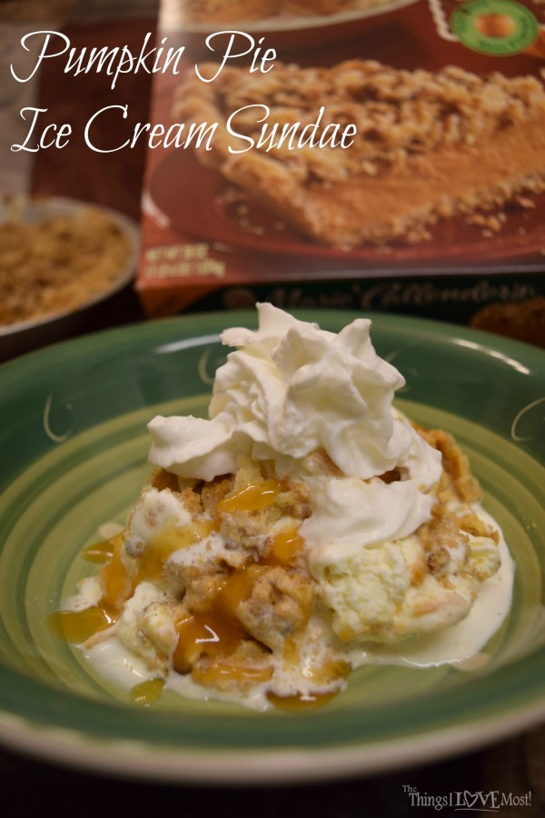 Pumpkin Pie Ice Cream Sundae 