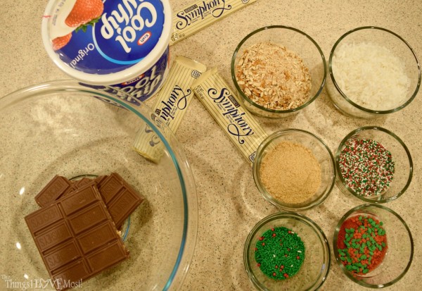 Frozen Cool Whip Truffles made with Chocolate Bars