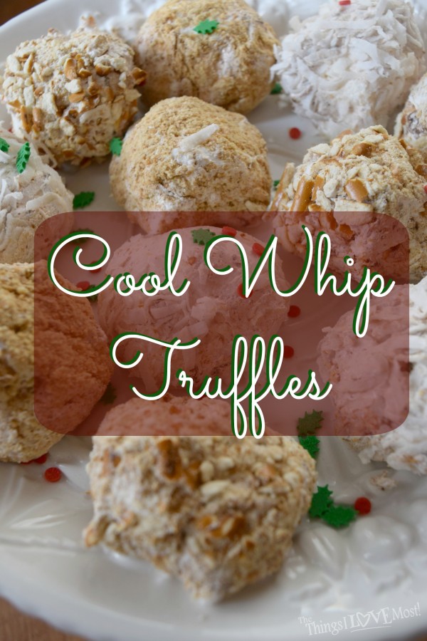 Frozen Cool Whip Truffles made with Chocolate Bars