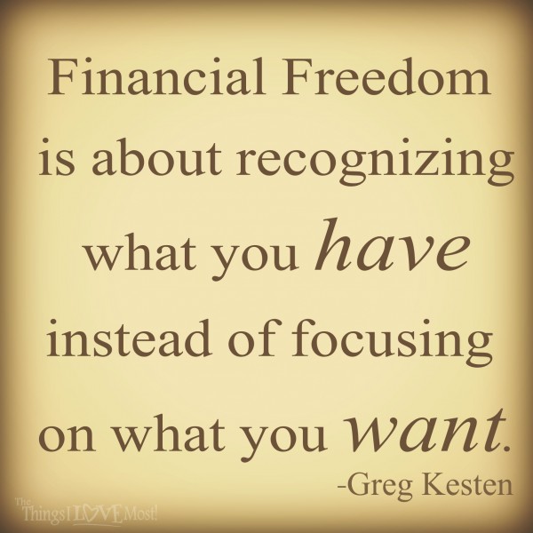 Financial Freedom: Finding What Works for You" by Greg Kesten