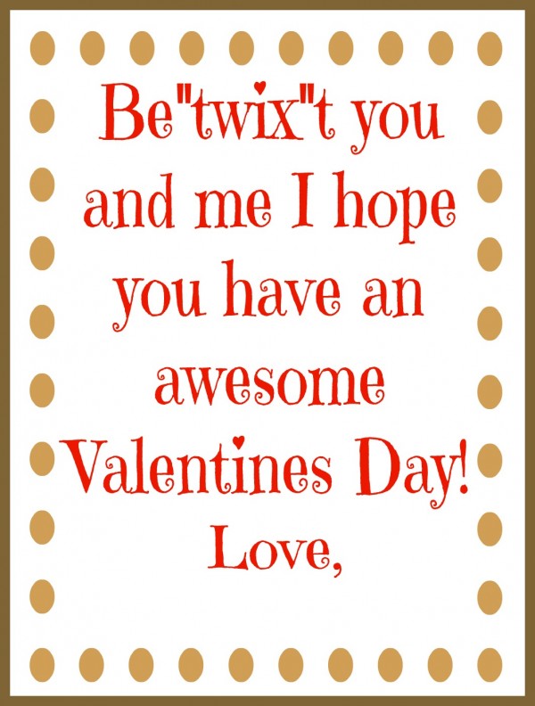 Twix Bar Valentine's Gifts