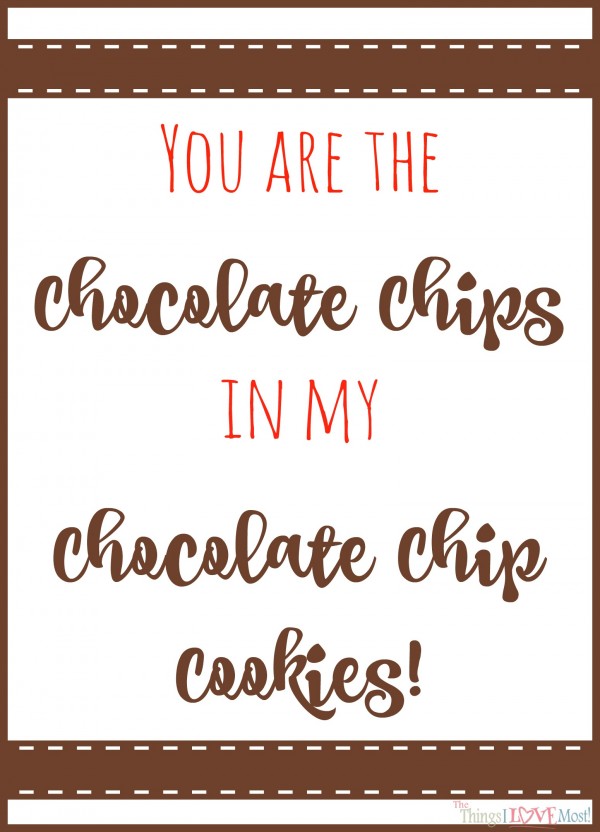 Chocolate chip Cookies - Easy Valentine's Day Gifts