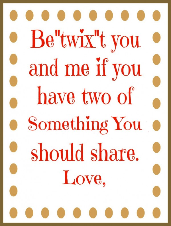 Twix Bar Valentine's Gifts