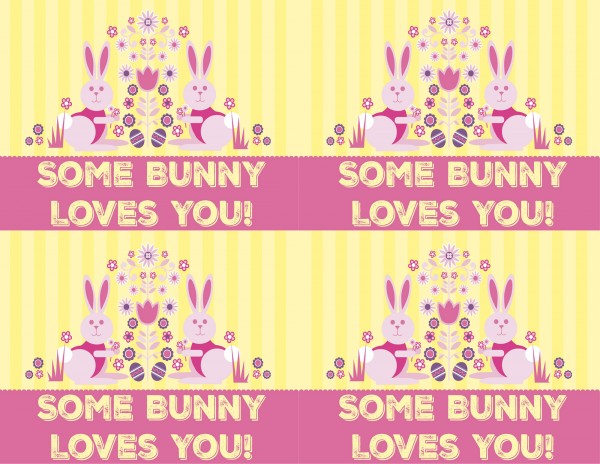 Easter Fun With Peeps - "Some Bunny Loves You" Printable