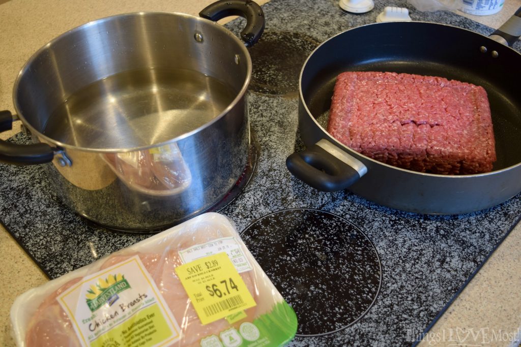 Pre-cook Meat or make Freezer Meals