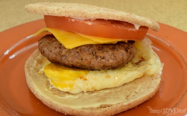 Sausage, Egg & Cheese Breakfast Sandwich