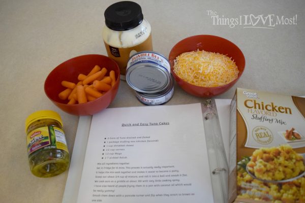 Cheesy Albacore Tuna Cake - A Quick and Easy Back to School Dinner