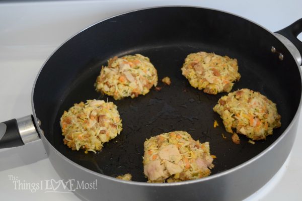 Cheesy Albacore Tuna Cake - A Quick and Easy Back to School Dinner