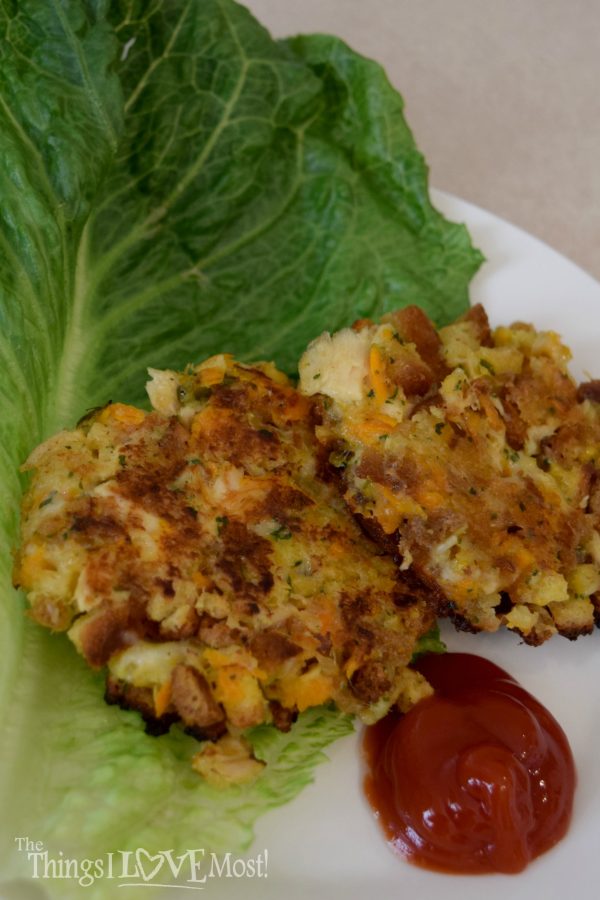 Cheesy Albacore Tuna Cake - A Quick and Easy Back to School Dinner