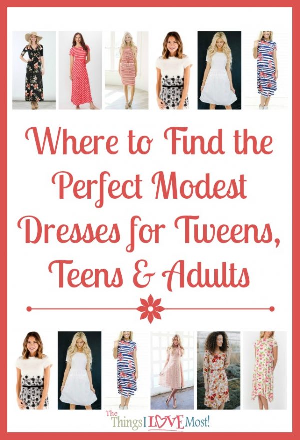 Where to Find the Perfect Modest Dresses for Tweens, Teens & Adults