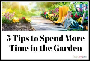 5 Tips to Spend More Time in the Garden