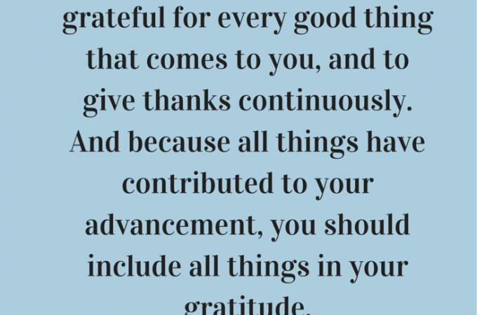 Gratitude