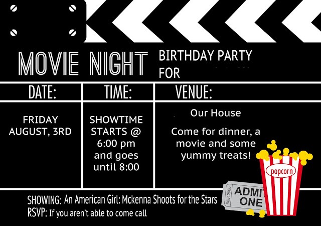 It’s a Movie Birthday Party