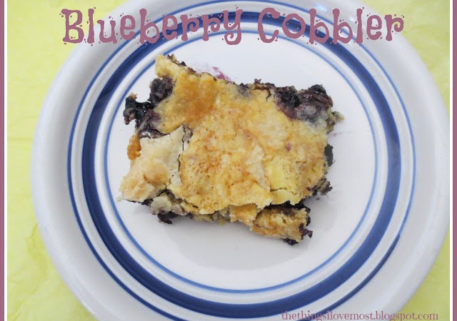 Easy Blueberry Cobbler