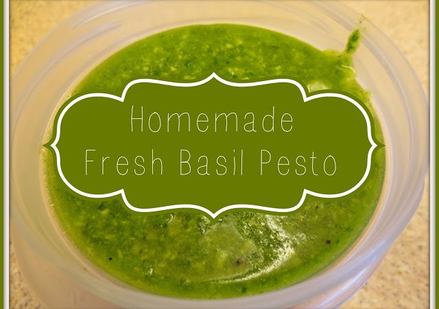 Easy Homemade Fresh Basil Pesto