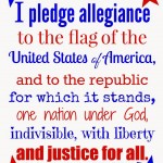 Free 4th of July Printable of the Pledge of Allegiance