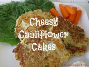 Cheesy Cauliflower Cakes