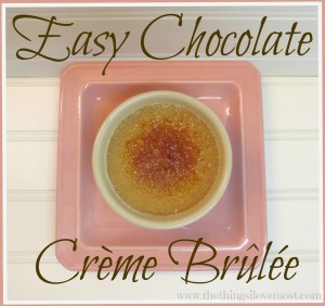 Chocolate Crème Brûlée + Giveaway