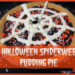 Halloween Spiderweb Pudding Pie